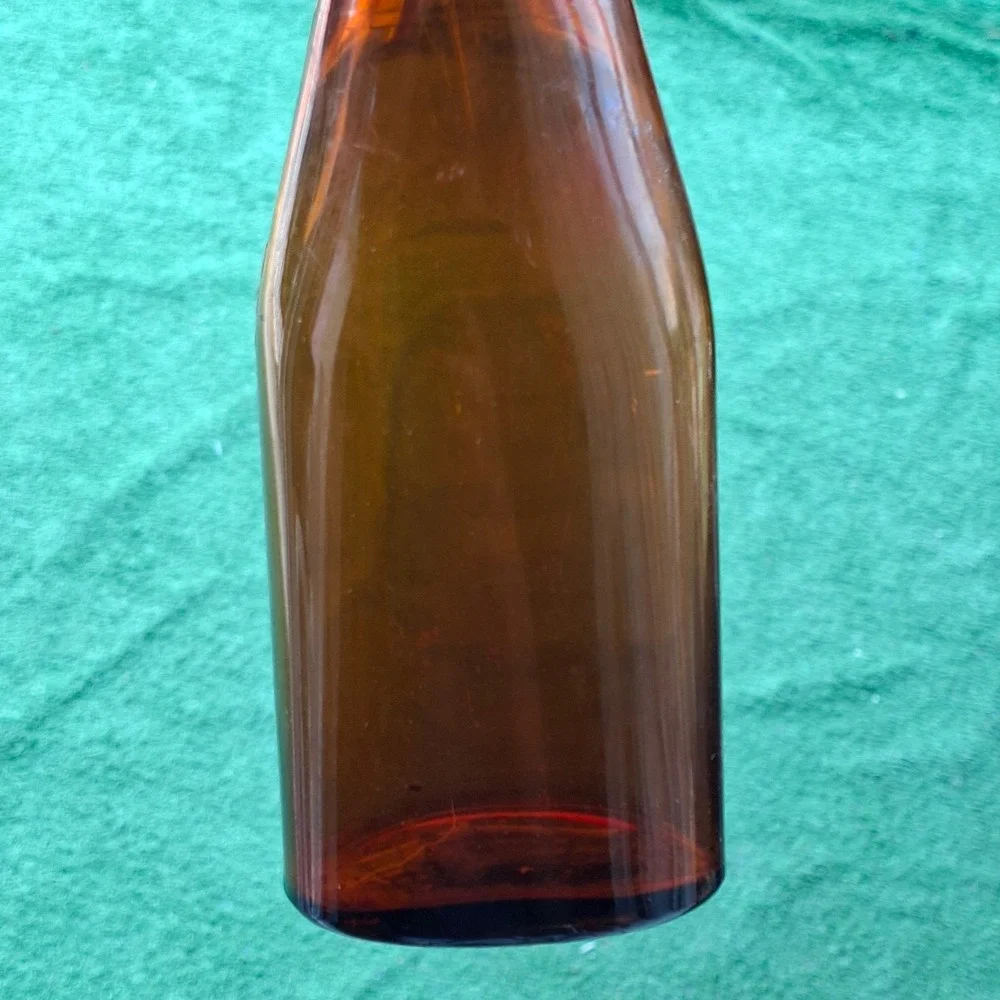 Antique Bottle Digging Lot 4 Dug Amber Whiskey Flask Milk Medicine 1914-1950